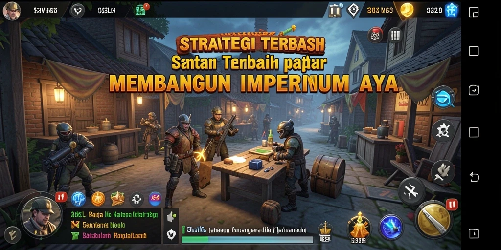 Tampilan gameplay <strong>33L</strong> yang mendebarkan dengan strategi pertempuran dan pembangunan kerajaan.