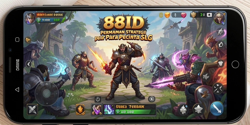 Tampilan menarik dari gameplay strategi dalam 88ID.