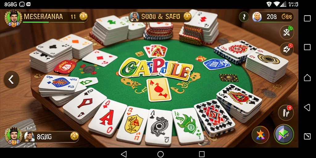 Screenshot gameplay Gaple di 8G8G yang seru.