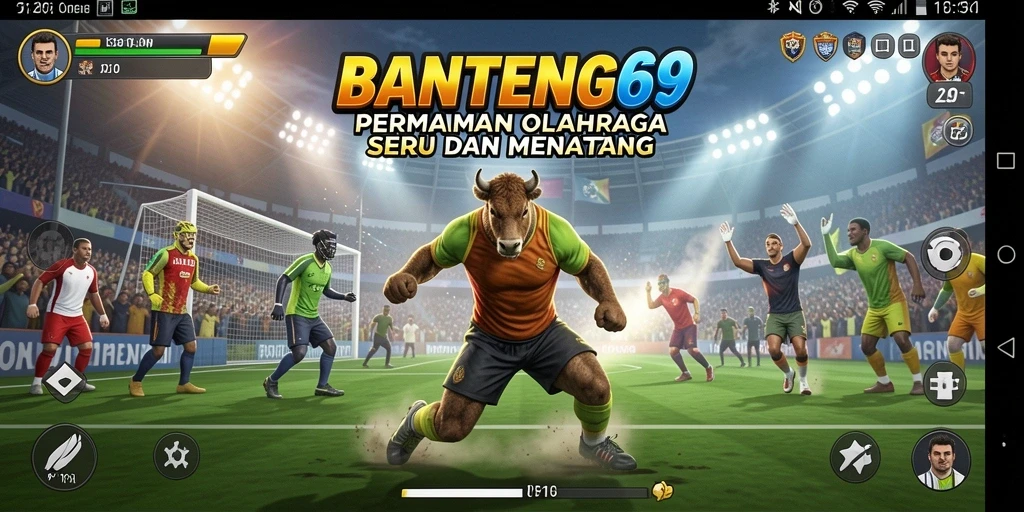 Gameplay BANTENG69 menampilkan aksi olahraga yang mendebarkan.