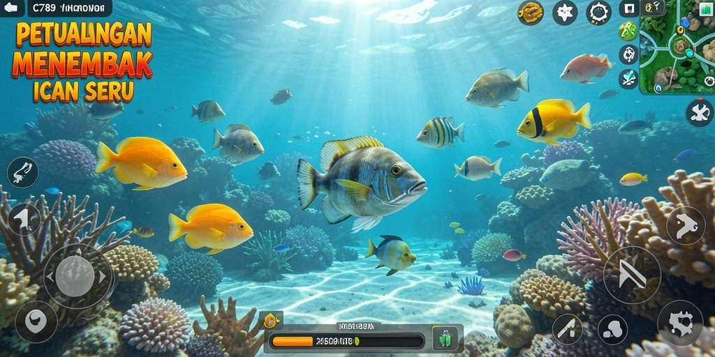 Tangkapan layar gameplay Tembak Ikan C789 yang seru.