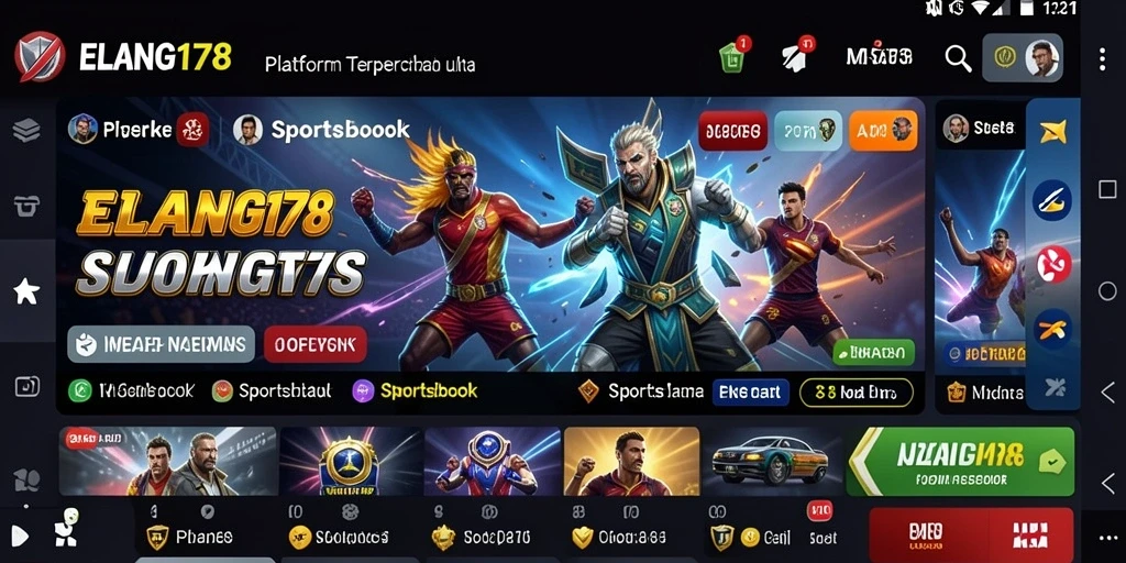Tampilan antarmuka ELANG178 yang intuitif dan menarik untuk taruhan.