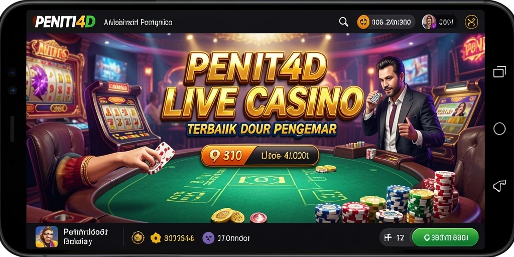 Tampilan gameplay PENITI4D yang menegangkan dan mendebarkan di kasino virtual.