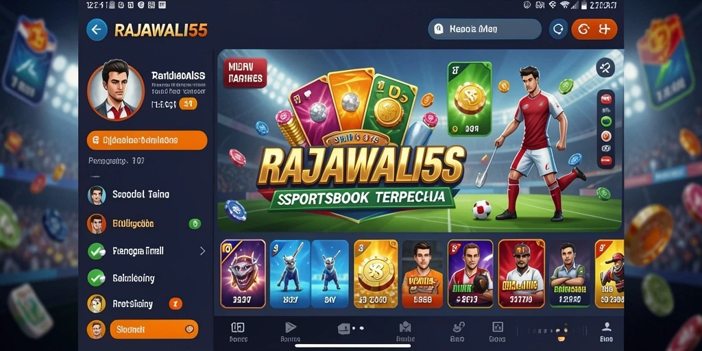 Tampilan gameplay Sportsbook RAJAWALI55 yang menarik dan interaktif.