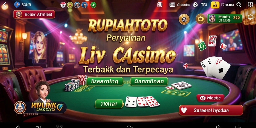 Gameplay menarik dari RUPIAHTOTO live casino yang penuh interaksi.