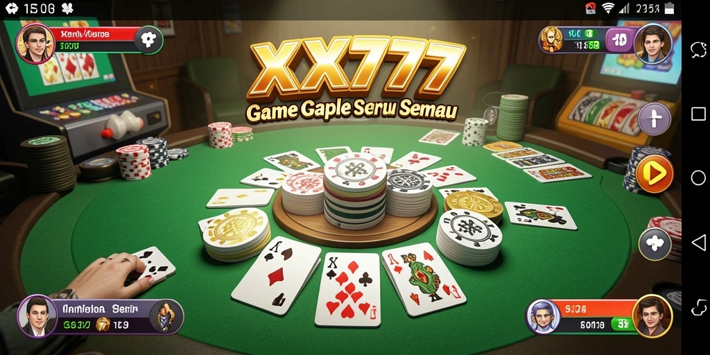 Tampilan gameplay menarik dari game Gaple XXX777.